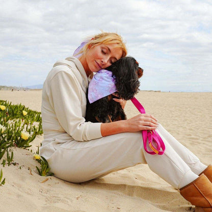 Malibu Sunset Sustainable Hemp Cotton Adjustable Dog Collar 