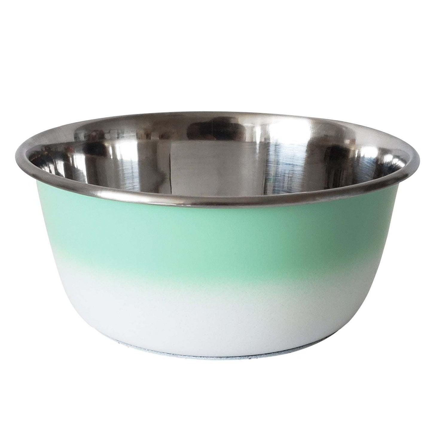 Deep Dog Bowl stainless steel pet bowl in mint green for small to large dogs