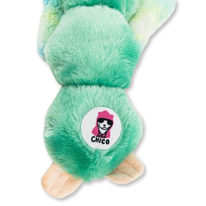 Mystical Mint Winged Sloth Plush Dog Toy – Squeaker Crinkle Paper Fun