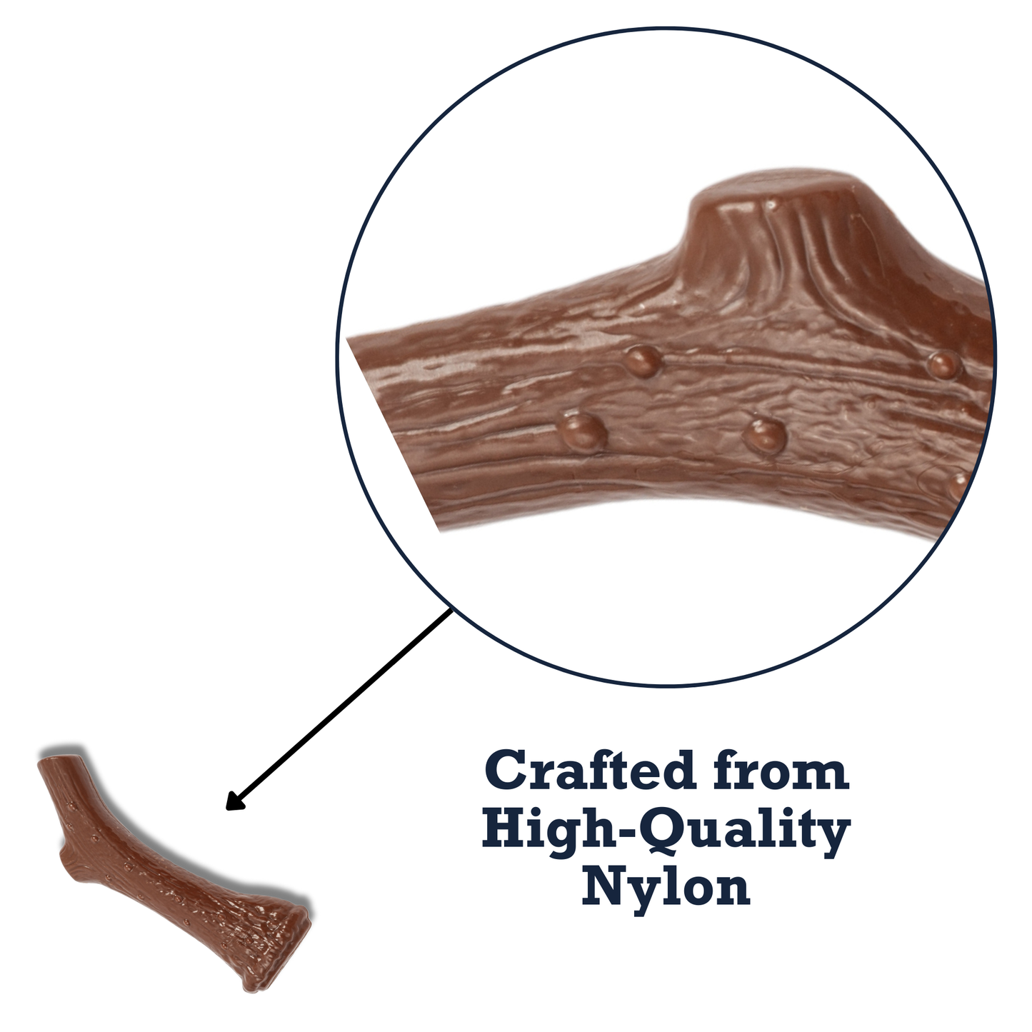 Country Living Nylon Antler dog chew toy with natural chicken flavor and durable high-quality nylon design