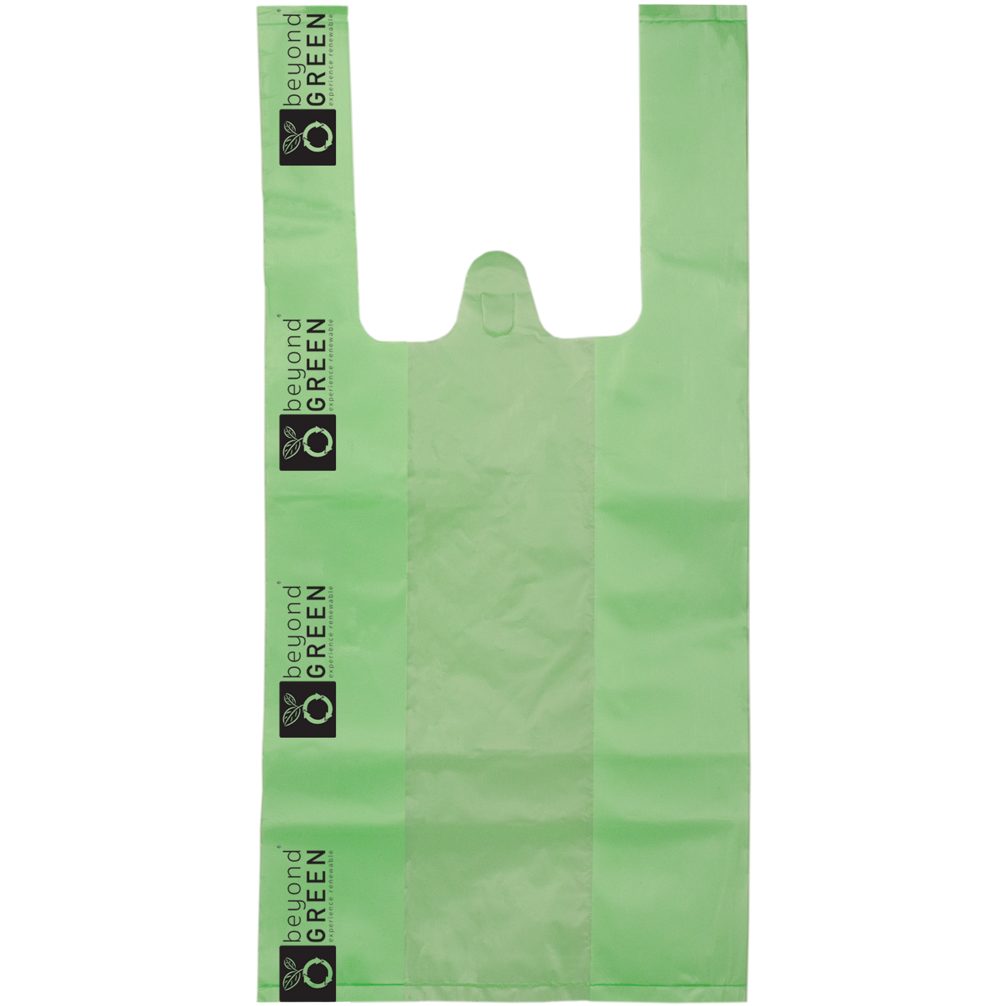 Green cat litter pick-up bag with handles, pack of 50, leak-resistant and unscented for easy waste disposal