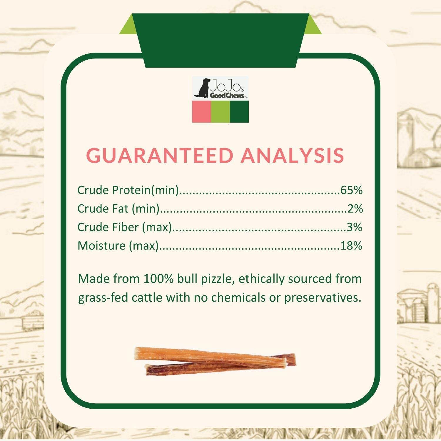 All-natural beef bully sticks dog treats 6-inch high-protein chew sticks pack of 4