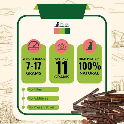 All-natural beef gullet stick dog treats high protein low fat no fillers additives or preservatives