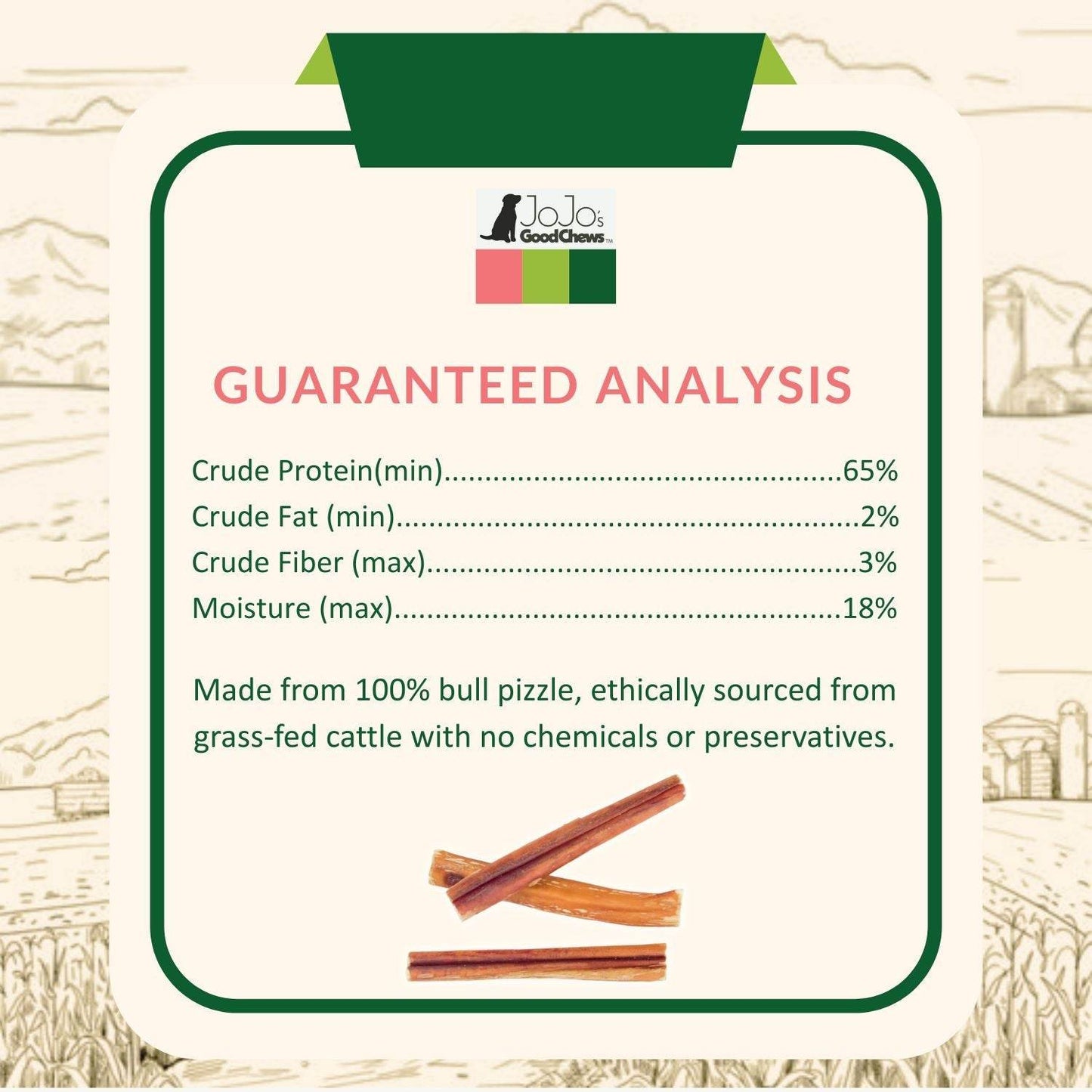All-Natural Beef Bully Stick – Long-Lasting, High Protein Dog Treat