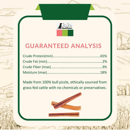 All-Natural Beef Bully Stick – Long-Lasting, High Protein Dog Treat
