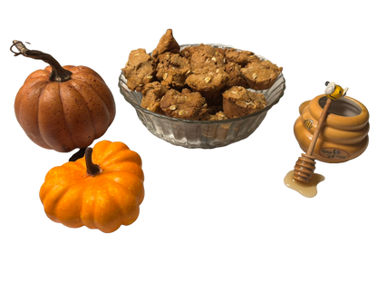New Pup Welcome Bundle with organic pumpkin muffins, beef training treats, and Finn's cookies for puppies