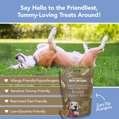 All-Natural Vegan Peanut Butter Biscuit for Dogs -Marcy's Pet Kitchen®