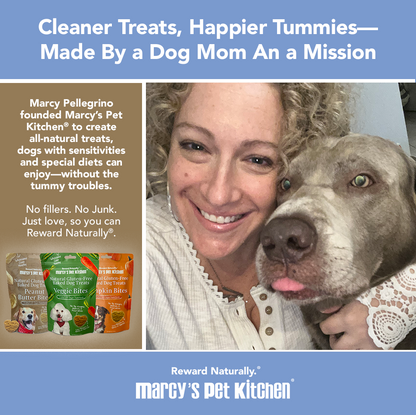 All-Natural Vegan Peanut Butter Biscuit for Dogs -Marcy's Pet Kitchen®
