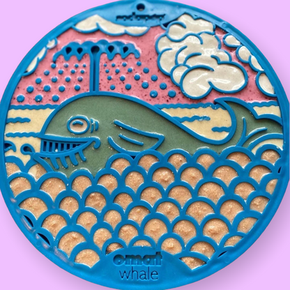 Whale eMat - Ocean-Inspired Dog & Cat Enrichment Lick Mat Suction Cups