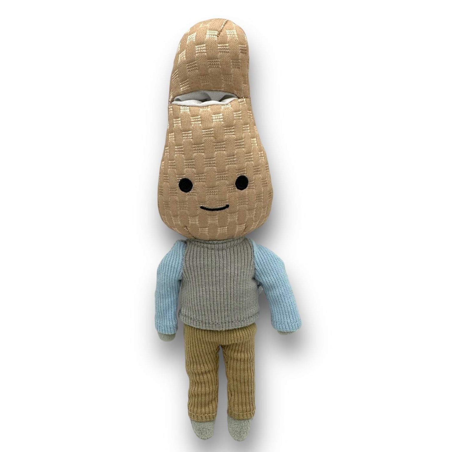 Peanut Nose Work Dog Toy plush with treat pockets and squeaker for mental stimulation