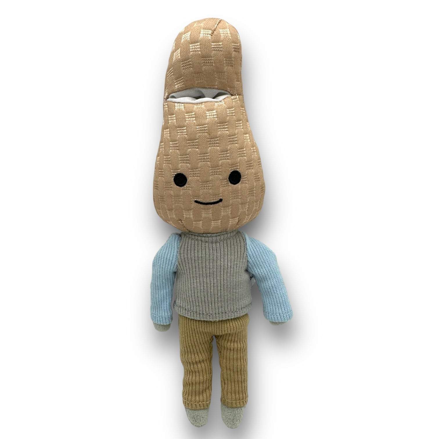 Peanut Nose Work Dog Toy plush with treat pockets and squeaker for mental stimulation
