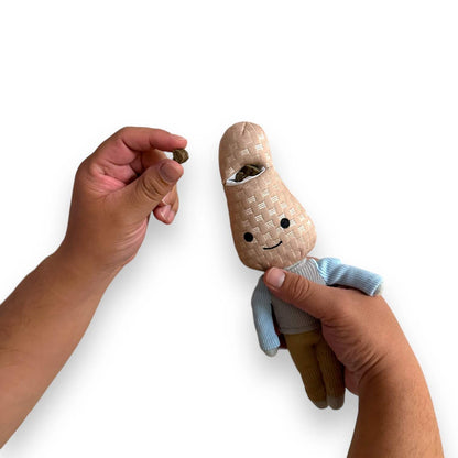 Peanut Nose Work Dog Toy: Squeaky & Treat-Hidden Fun for All Breeds