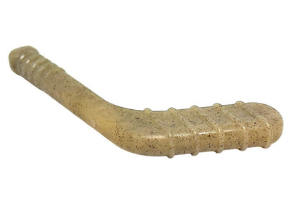 Durable brown hockey stick shaped nylon dog chew toy for aggressive chewers