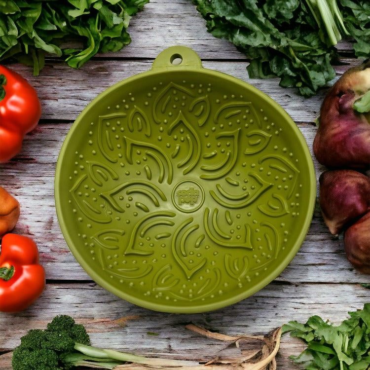 Wobble Lick Mat - Garden of Eatin' Tipsy Bowl, Dogs & Cats | USA Made