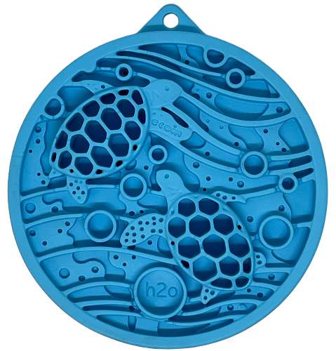Blue Turtle eMat-Mini enrichment lick mat with suction cups for small dogs and cats