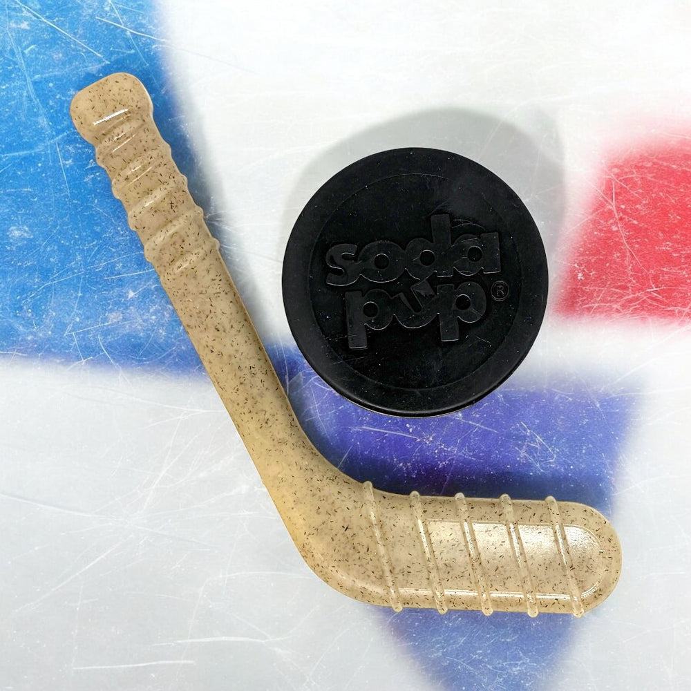 Hockey Stick Nylon Chew Toy for aggressive dog chewers with durable USA-made nylon and skeleton design