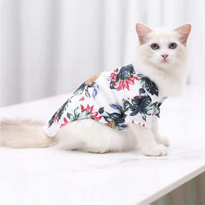 Hawaiian Pet Shirts - Stylish Summer Dog & Cat Shirts, Coconut Print