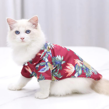 Hawaiian Pet Shirts - Stylish Summer Dog & Cat Shirts, Coconut Print