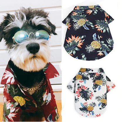 Hawaiian Pet Shirts - Stylish Summer Dog & Cat Shirts, Coconut Print
