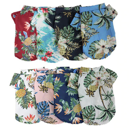 Hawaiian Pet Shirts - Stylish Summer Dog & Cat Shirts, Coconut Print