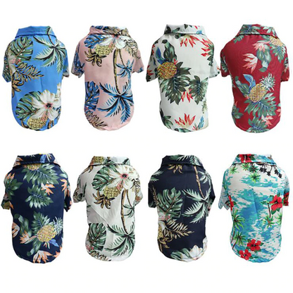 Hawaiian Pet Shirts - Stylish Summer Dog & Cat Shirts, Coconut Print