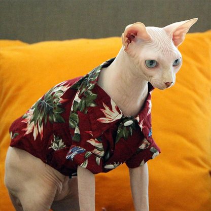 Hawaiian Pet Shirts - Stylish Summer Dog & Cat Shirts, Coconut Print