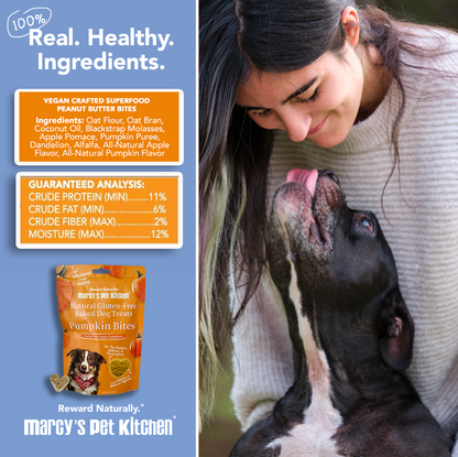 💥 Marcy's Pet Kitchen® - 'On-The-Go' All-Natural, Vegan Pumpkin Biscuit 1oz - 🚚+🛍️=2x!