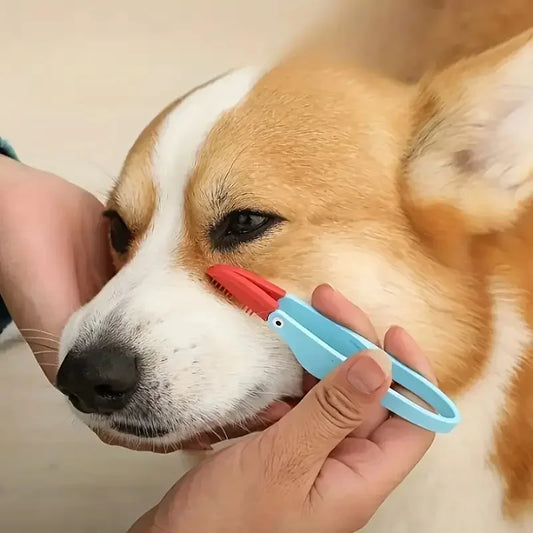 Pet Eye Comb - Tear Stain Remover Brush for Small Dogs & Cats