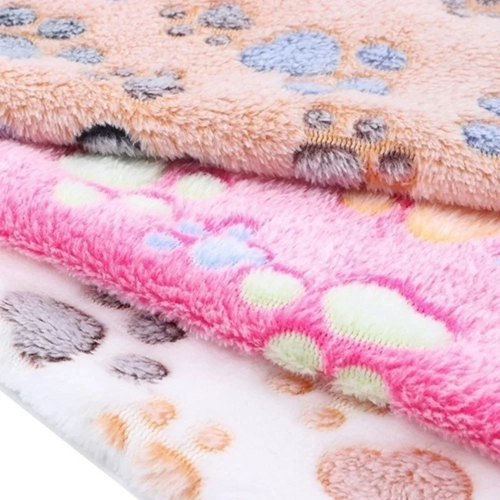 Soft Fluffy Pet Blanket - Cute Cartoon Pattern