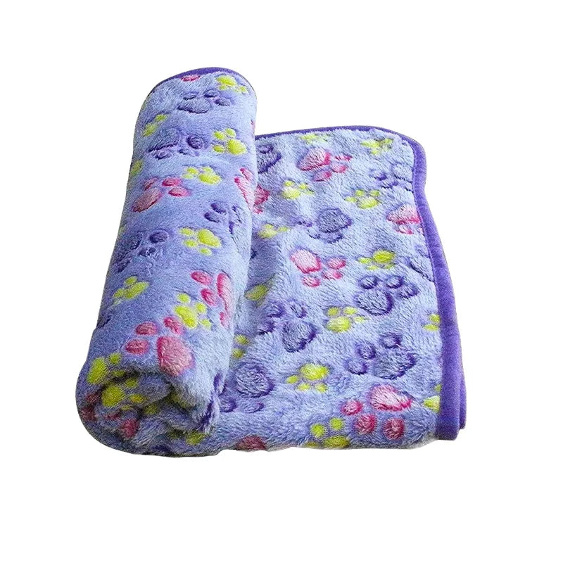 Soft Fluffy Pet Blanket - Cute Cartoon Pattern