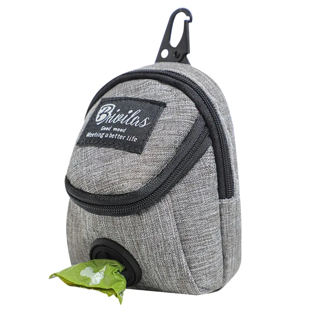 Portable Dog Treat Pouch - Training & Travel Bag with Poop Dispenser