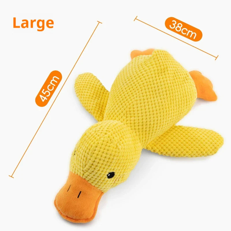 Dog Plush Sleeping Duck - Bite-Resistant & Sound Toy