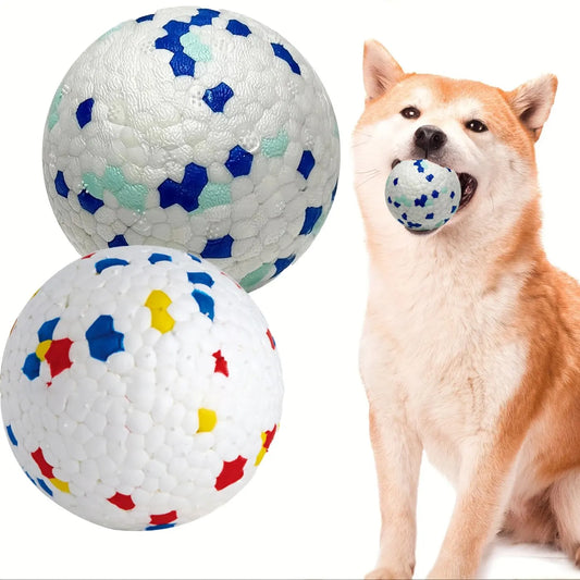 Durable Chew Ball Dog Toy - Interactive Teeth Cleaning Ball