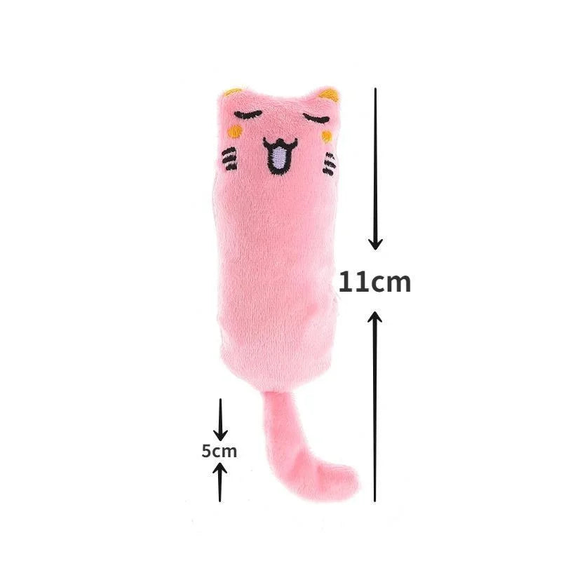 Rustle Sound Catnip Plush Pillow - Cute Cat Chew & Play Toy