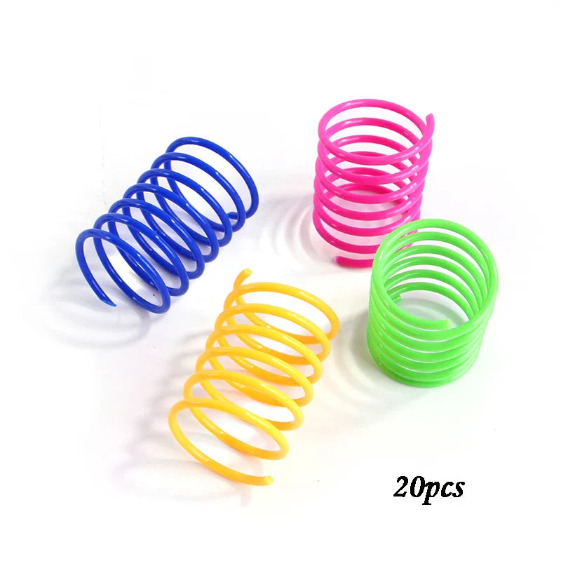 Colorful Cat Spring Toys - Durable Coil Play for Kittens