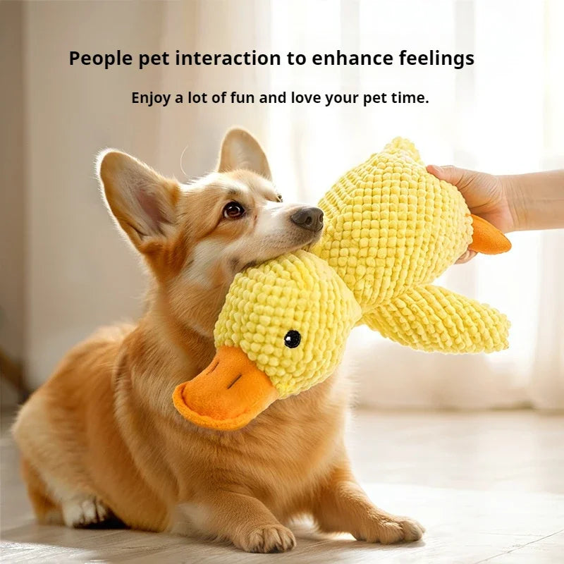 Dog Plush Sleeping Duck - Bite-Resistant & Sound Toy