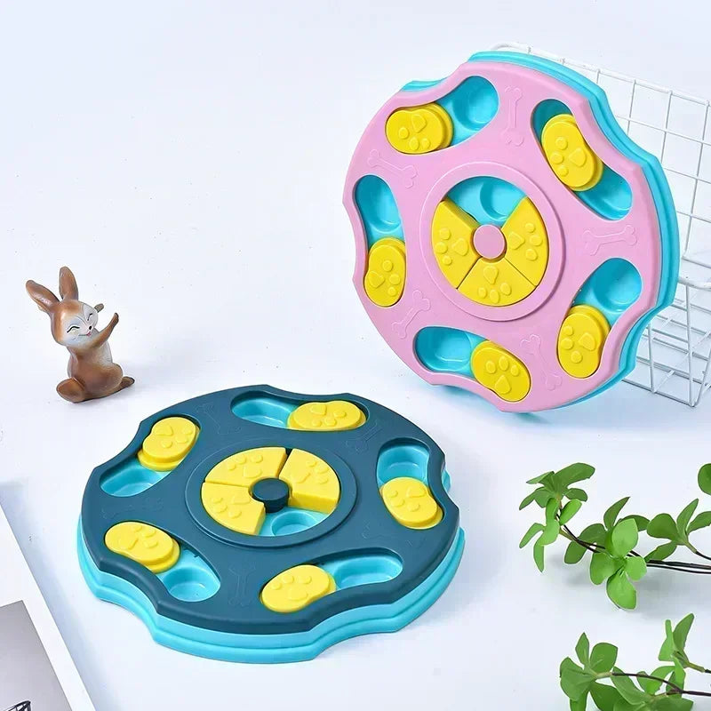 Dog Puzzle Slow Feeder Toy - Interactive Treat Dispenser for Mental Stimulation