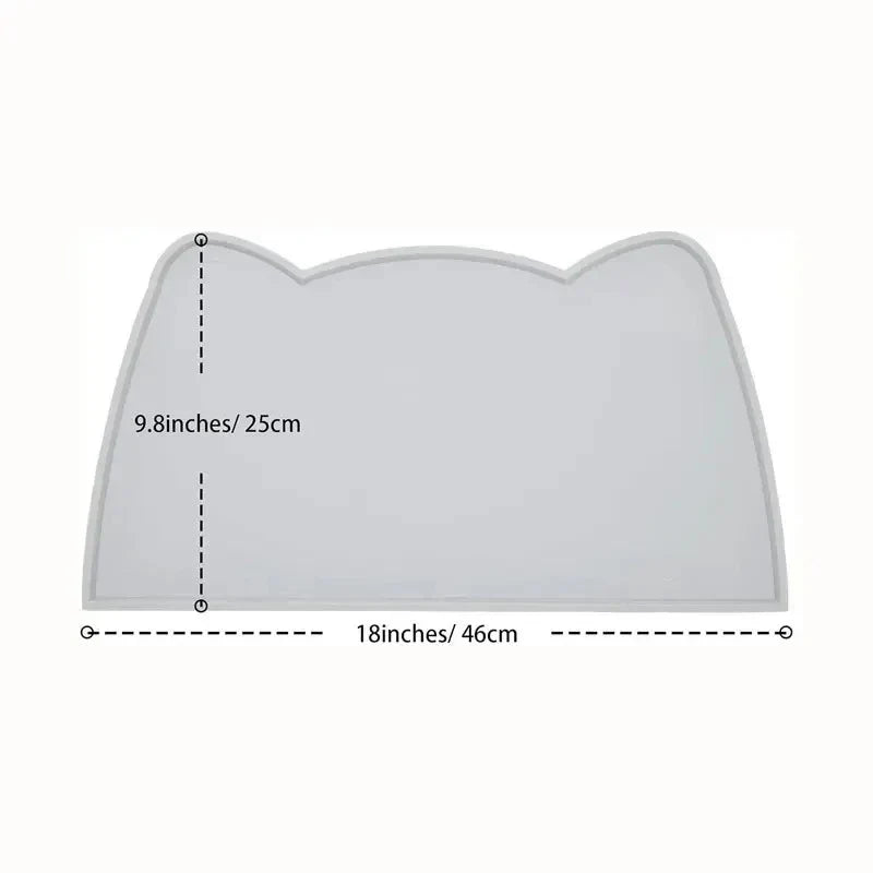 Silicone Pet Feeding Mat - Waterproof & Non-Slip Dog Bowl Mat