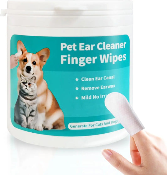 Pet Ear Wipes for Dogs & Cats - Easy Otic Cleaning