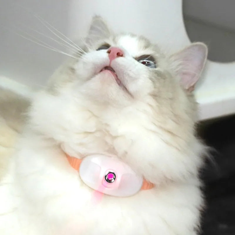 Smart Laser Cat Teaser Collar - Rechargeable Infrared Interactive Toy