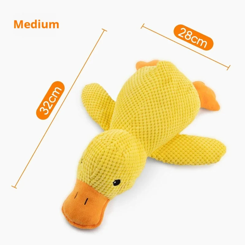 Dog Plush Sleeping Duck - Bite-Resistant & Sound Toy