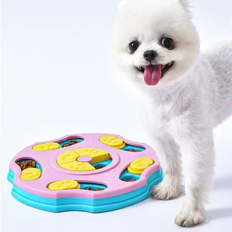 Dog Puzzle Slow Feeder Toy - Interactive Treat Dispenser for Mental Stimulation