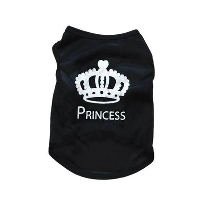 Small dog wearing security clothing for dogs summer pet T-shirt vest