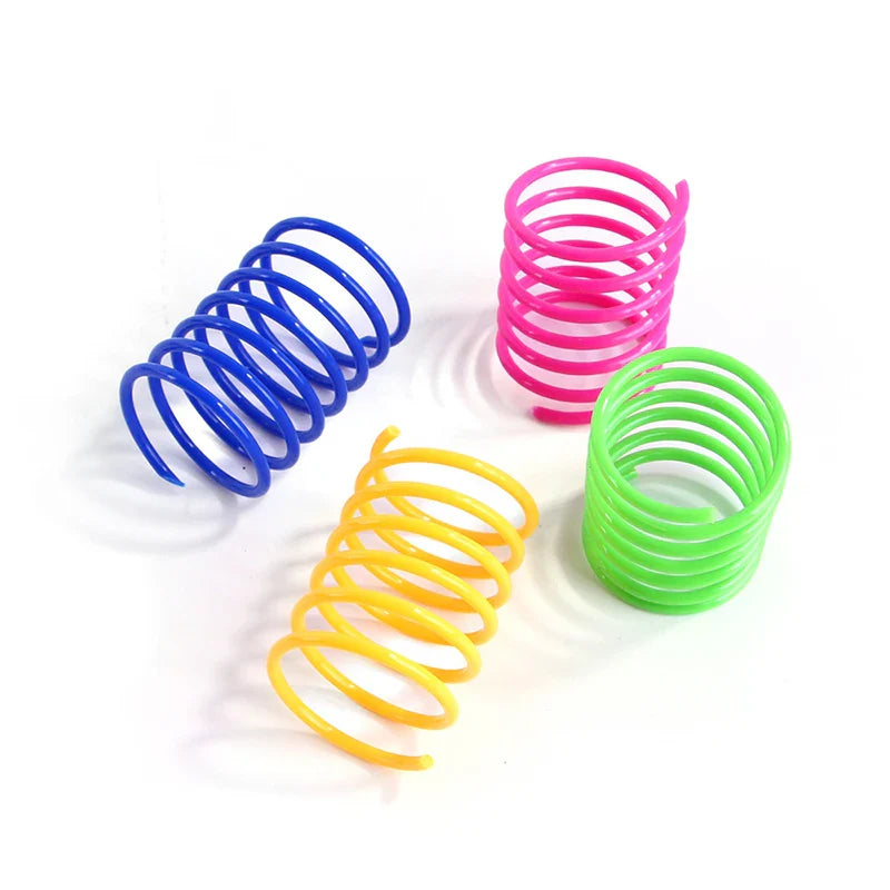 Colorful Cat Spring Toys - Durable Coil Play for Kittens