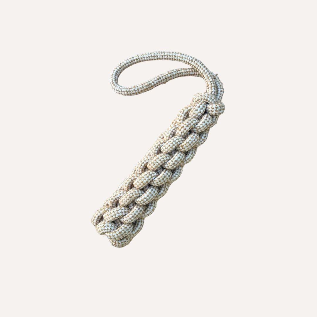 Indestructible hemp rope dog tug toy sustainable non-toxic pet accessory