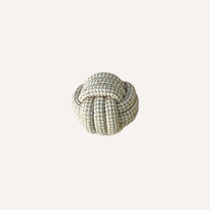 Indestructible hemp rope ball pet toy sustainable non-toxic