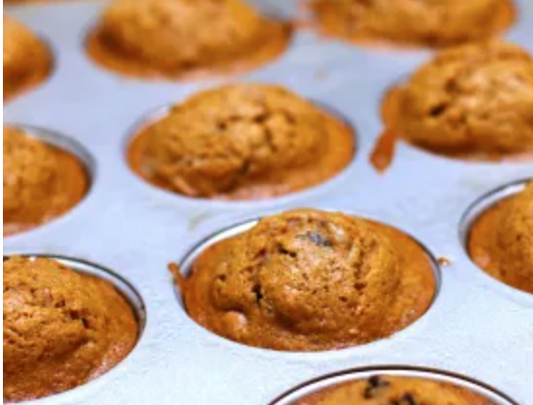 Organic sweet potato muffins for dogs, soft-baked with human-grade ingredients