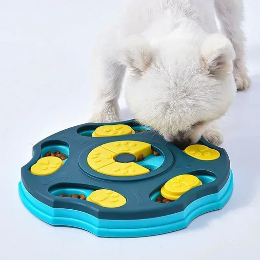 Dog Puzzle Slow Feeder Toy - Interactive Treat Dispenser for Mental Stimulation
