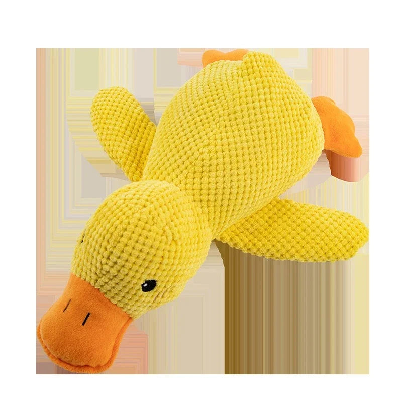 Dog Plush Sleeping Duck - Bite-Resistant & Sound Toy