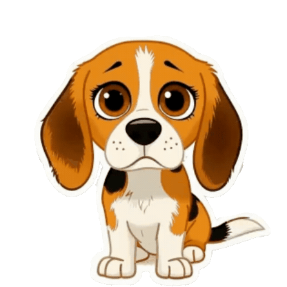 Animated Beagle Sticker Pack — 10 GIF Stickers | Instant Digital Download